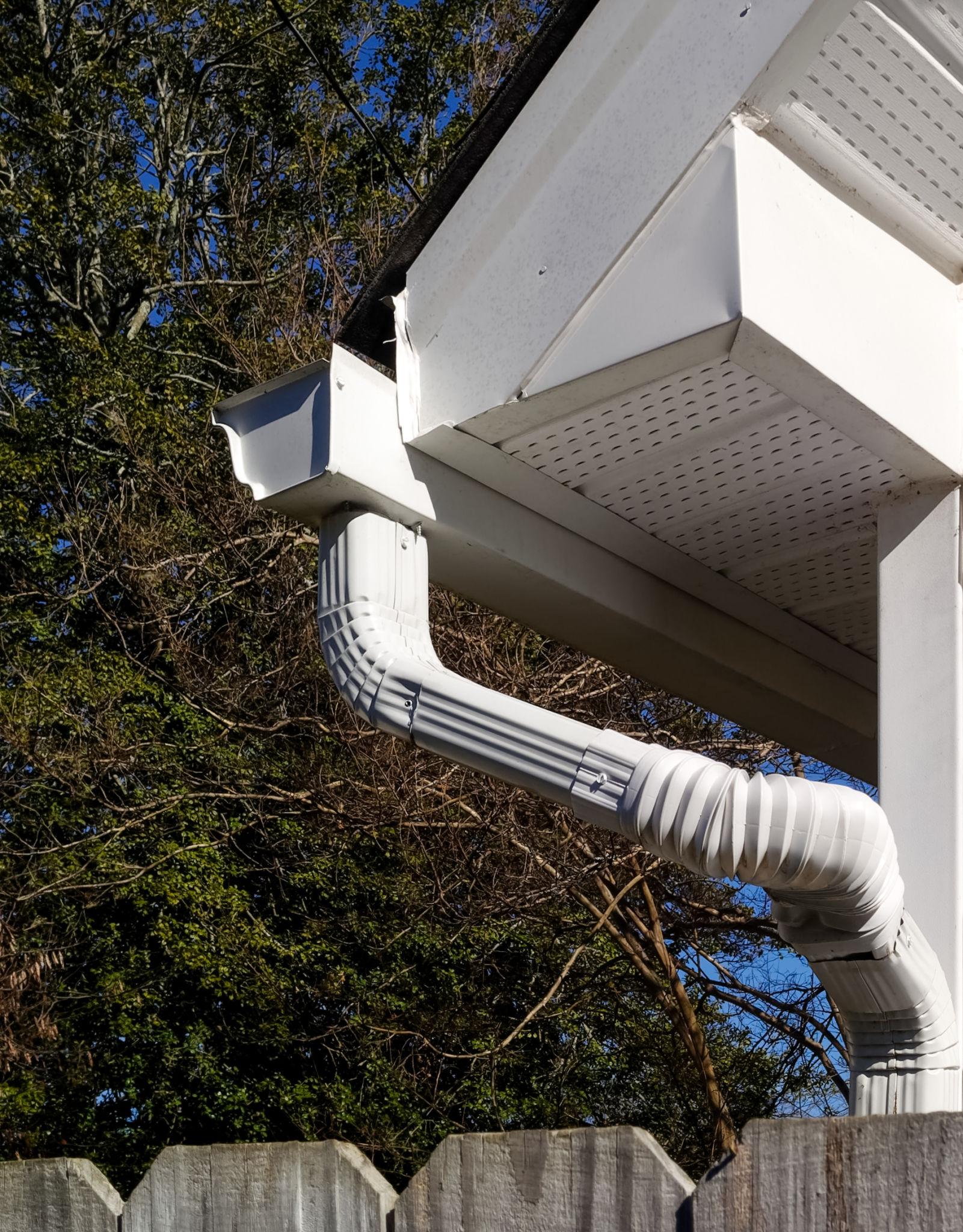 Gutters on house