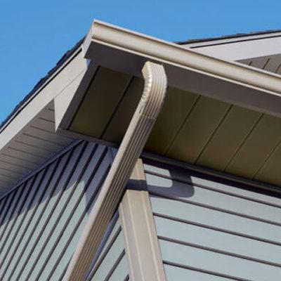 Finished gutter service