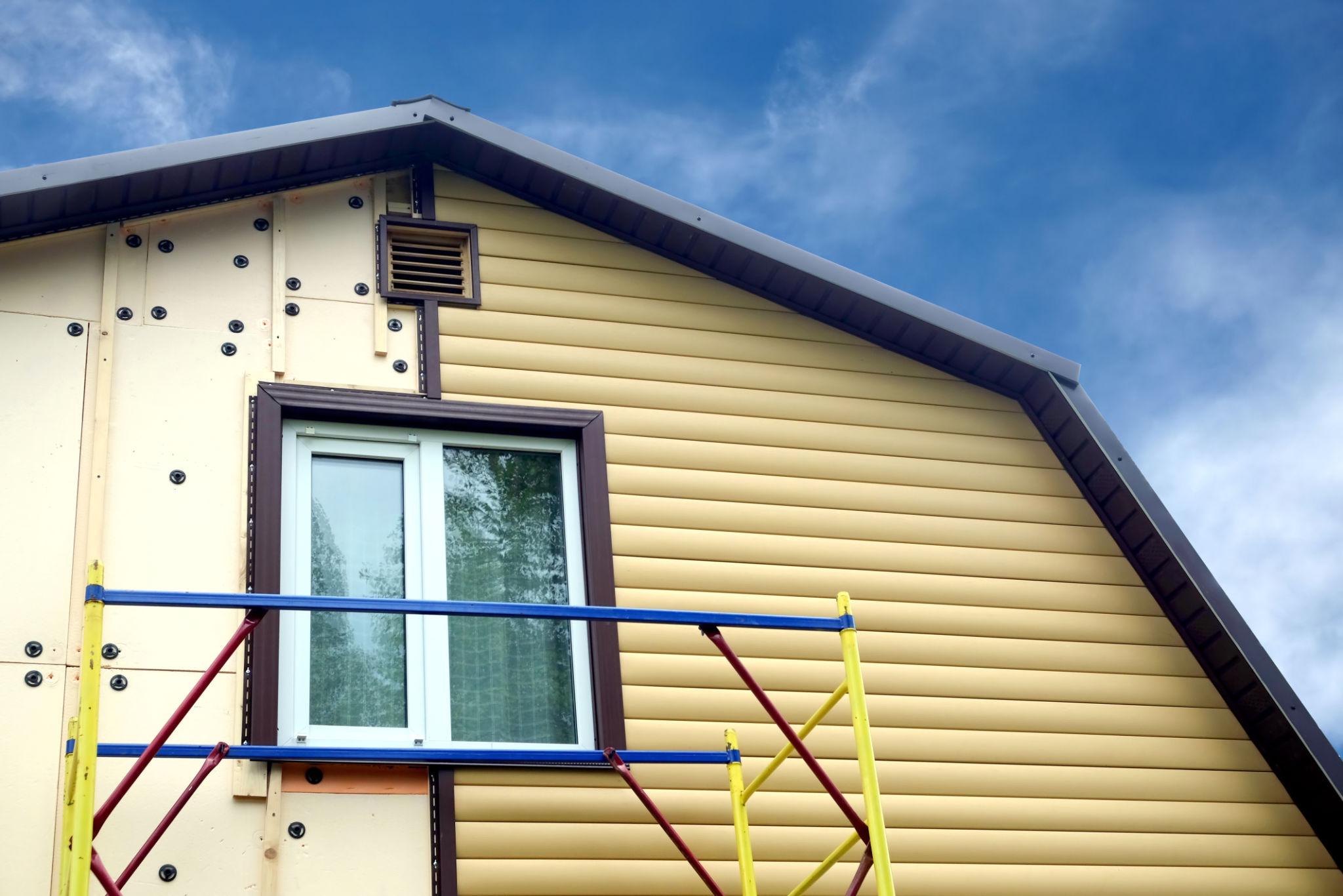 Siding finished wall