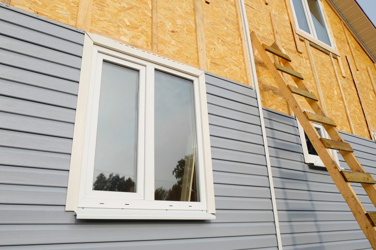 Completed siding project